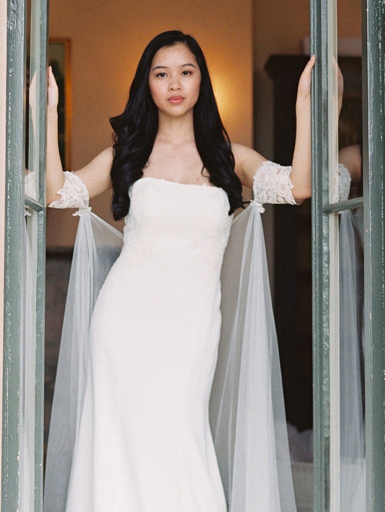 Bride at Tudor Place in Washington, DC