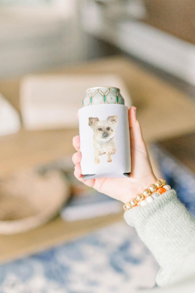 A Yorkiepoo can cooler by Alicia Betz of The Welcoming District.